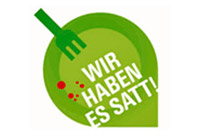 Logo: "Wir haben es satt!"
